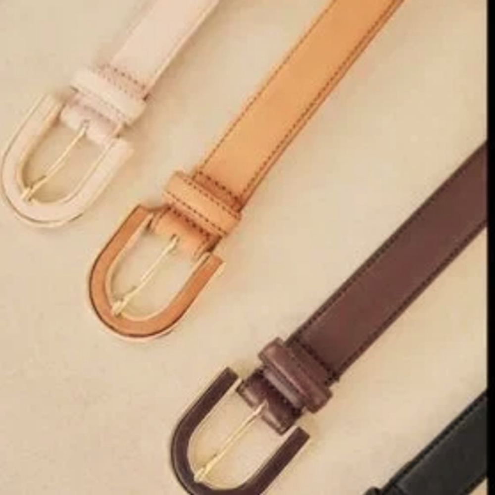 Sezane Ombeline Leather Belt 95 cm